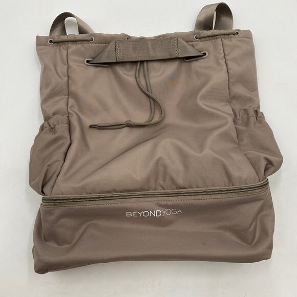 Beyond Yoga taupe convertible gym bag backpack main image 4